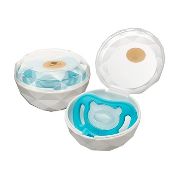 Pigeon 日本貝親 安撫奶嘴收納盒 閃鑽熊