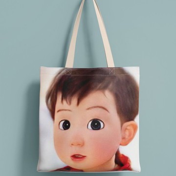 客製化禮物 3D動畫風卡通風帆布袋 結婚生日情侶家庭似顏繪布袋