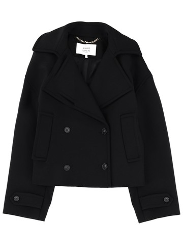 maison kitsuné double-breasted coat