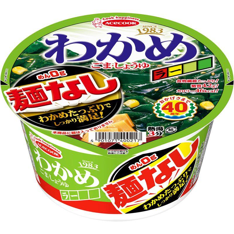 エースコック わかめラー 麺なし ごま・しょうゆ 20g ×12個