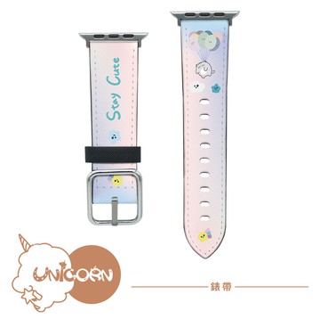 【根性貓 x Unicorn聯名限量】Apple Watch皮革錶帶 S1~11代 替換錶帶 iWatch 手錶帶