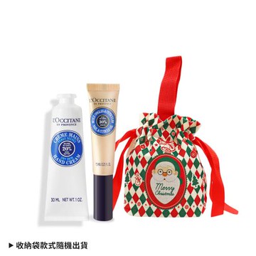 LOCCITANE 歐舒丹 乳油木護手修護組[護手霜+指緣油]-聖誕交換禮物