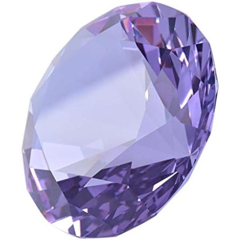 多色透明 水晶 ダイヤモンド 80mm ペーパーウェイト ガラス 部屋の寝室 家の装飾 文鎮 装飾品 誕生日 母の日 結婚記念日 プレゼント