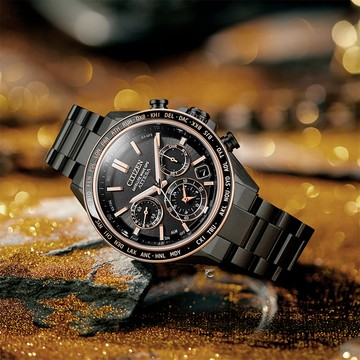 CITIZEN 星辰 ATTESA GPS 對時 光動能腕錶 男錶 手錶 鈦金屬錶-44.6mm黑 CC4074-61W