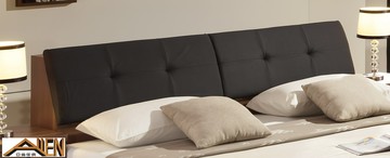 亞倫傢俱*亞當斯立體木紋6尺床頭箱