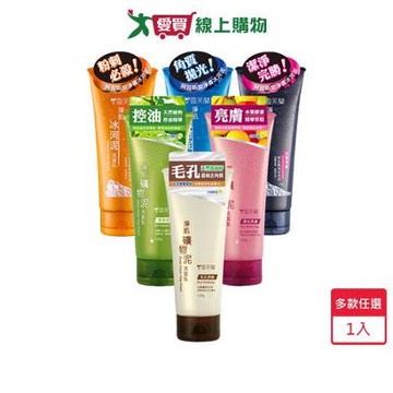 礦物泥清爽控油 雪芙蘭淨肌洗面乳120g(多款任選)【愛買】