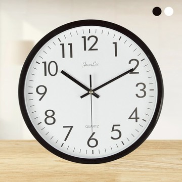 靜音簡約牆面掛鐘 10英吋 直徑25cm 圓形數字電池時鐘 數字掛鐘 壁掛鐘錶 壁鐘【ZG0106】《約翰家庭百貨