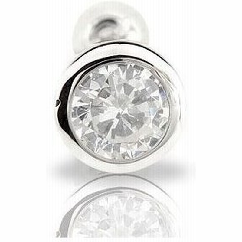 18金ピアス メンズ 片耳ピアスダイヤモンド ピアスホワイトゴールドk18 18kダイヤモンド 0 5ｃｔ 片方の片側ピアスとして ダイヤ ファースト ピアス 人気 通販 Lineポイント最大0 5 Get Lineショッピング