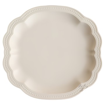 美濃燒 輪點 雲朵大盤  陶瓷  日本產  27.5 x 27.5 x 3.4cm  珍珠白  1個