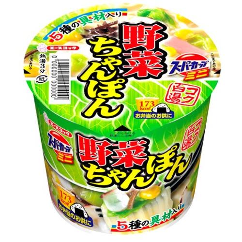 エースコック スーパーカップミニ 野菜ちゃんぽん 42g×12個