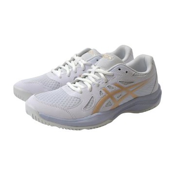 亞瑟士 ASICS UPCOURT 6 排羽球鞋 女鞋 白/金 1072A107-103 no804