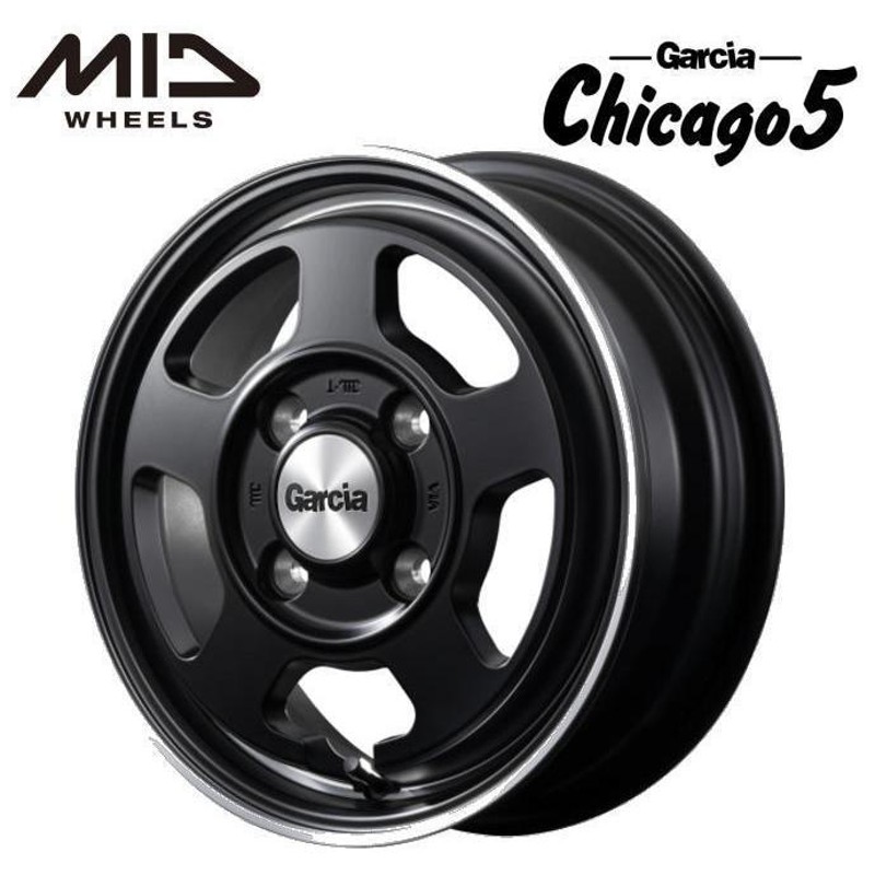 マルカサービス シカゴ Chicago5 14インチ 4.5J インセット45 4穴 PCD