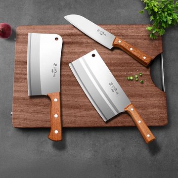 不銹鋼菜刀家用刀具廚房快鋒利切片刀切肉刀廚師專用砍骨坎刀套裝