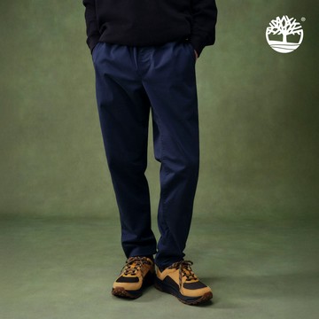 Timberland 男款深寶石藍休閒長褲|A6C3R433