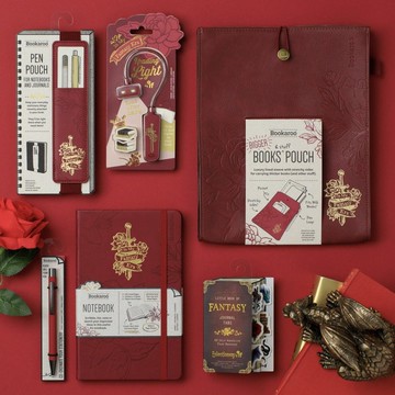 劍與薔薇文具 A5筆記本收納袋讀書筆袋閱讀書燈 英國IF文創進口