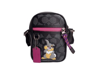 ~雪黛屋~COACH 斜背包超小容量國際正版保證進口防水防刮皮革品卡購證塵套提袋等候10-15日C899021