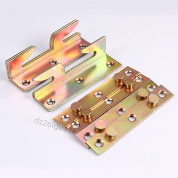 【台灣市場搶購款】掛鉤加厚牀用固定連接隱形掛片牀插實木牀配件牀鉸鏈傢俱五金【讓利】【熱】