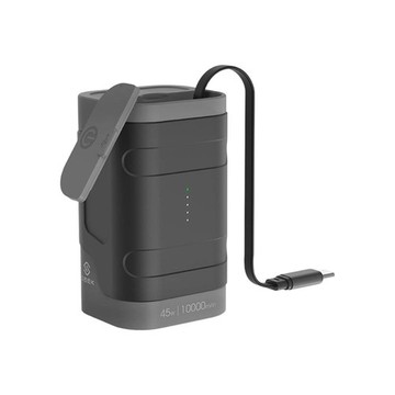 INTOPIC 廣鼎 SEEK PW-130 45W 10000mAh 防水伸縮線行動電源 綠風潮