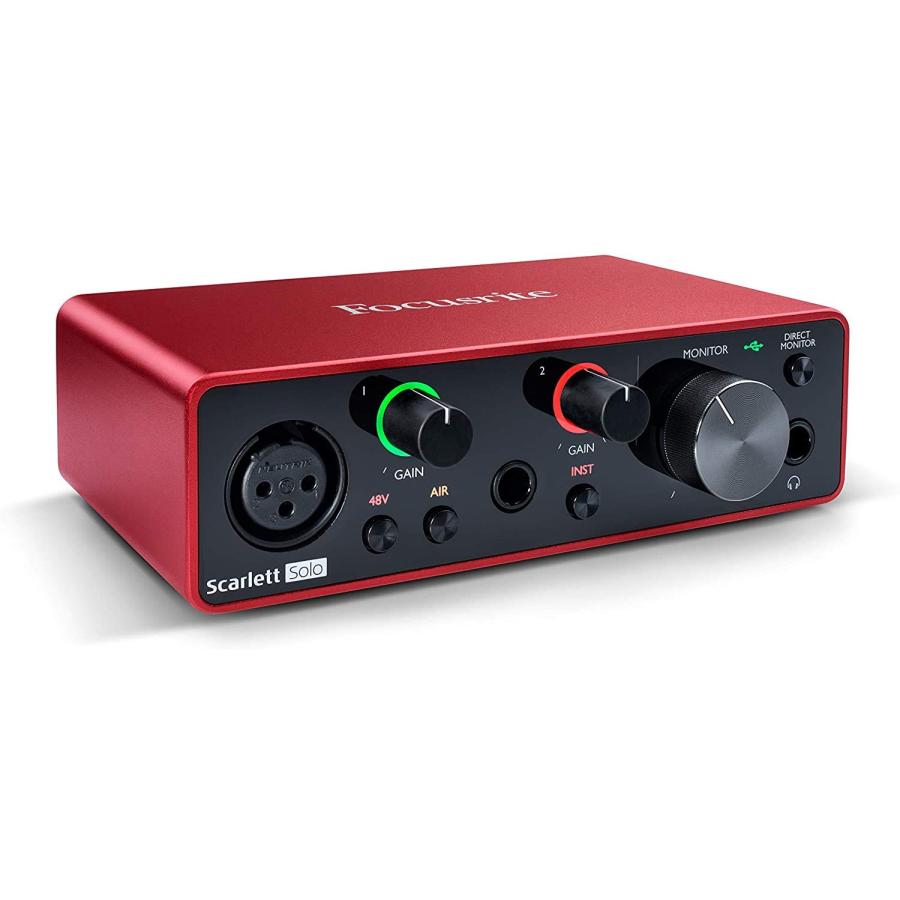 Focusrite フォーカスライト オーディオインターフェース 2イン 2アウト 24bit 192kHz Scarlett Solo (3rd