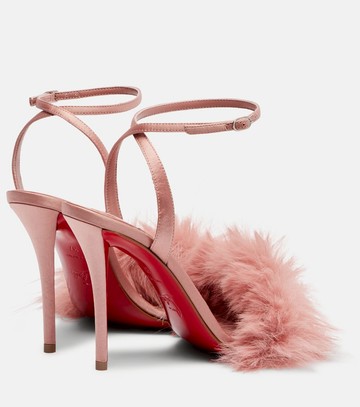 Christian Louboutin Patchoulina 100 crêpe satin sandals