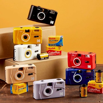 1+1給文青復古魂的你【Kodak 柯達】Kodak柯達底片相機 M38 底片相機精選底片組-多色任選 送精美禮品G4