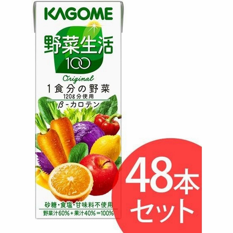 人気ブランド多数対象 機能性表示食品 カゴメ 野菜一日これ一本 200ml 紙パック 24本×2ケース 48本 送料無料 一部地域除く  materialworldblog.com