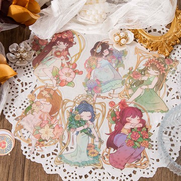 🍋檸檬青🍋清倉現貨超美夢幻穆之四時系列貼紙6款30枚入PET防水貼紙手帳裝飾素材