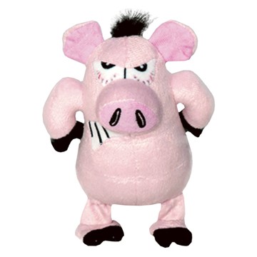 ownat 歐娜特 Mighty 犬貓玩具 憤怒動物  1個  怒怒豬 粉色  小(6 x 15 x 20cm)
