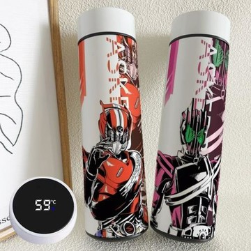 假面騎士帥氣智能保溫杯大容量小巧不銹鋼輕便攜帶溫度顯示水杯子