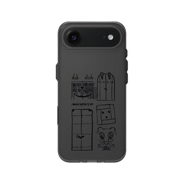 iPhone Air Clear (相機按鈕) 酷墨灰 - MUG CUP GUY - 臉孔