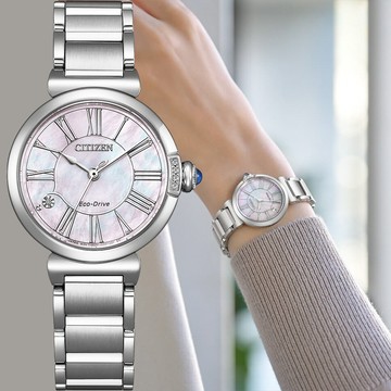 CITIZEN 星辰 L系列 限量 Maybells 幸福鈴蘭 光動能大三針女錶 EM1060-87Y