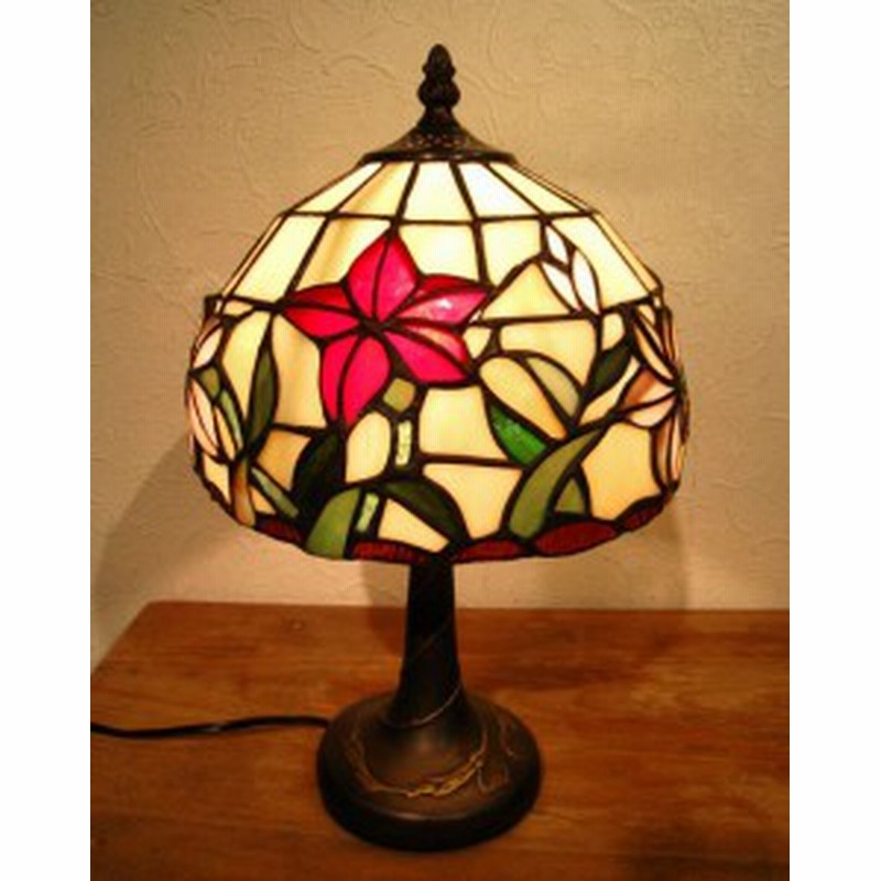 ステンドグラスランプ クレマティス アンティーク テーブルランプ お花 通販 Lineポイント最大1 0 Get Lineショッピング