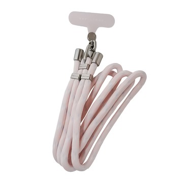 DEVILCASE 單鉤可調式編織掛繩 + 墊片 6mm  薄櫻粉  1組