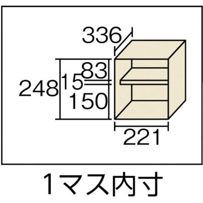 TRUSCO(トラスコ) シューズケース ２４人用