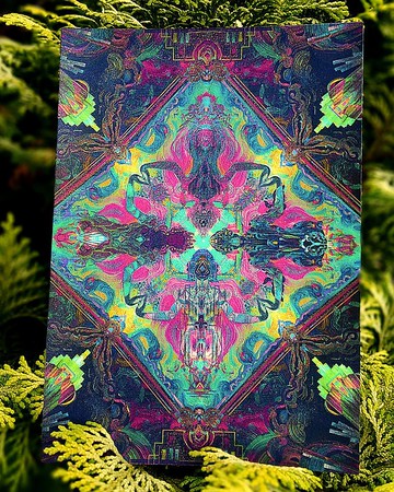 .四方元素. 夜版 燙印繪卡