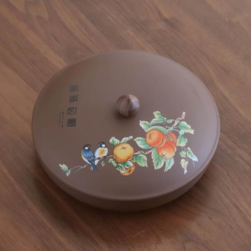 普洱茶餅罐中國風茶葉罐紫砂陶瓷家用357g白茶單餅收納茶盒醒茶罐