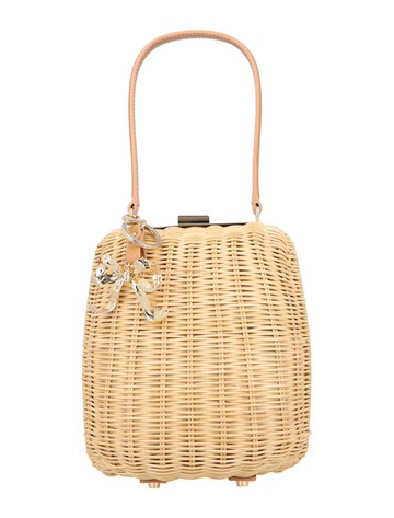 Self-Portrait Rattan Bag