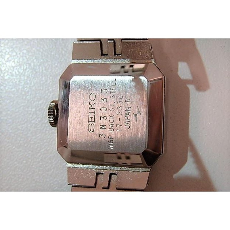 SEIKO チェーン スクエア シルバー レディース腕時計 1211 sseh016.jpg