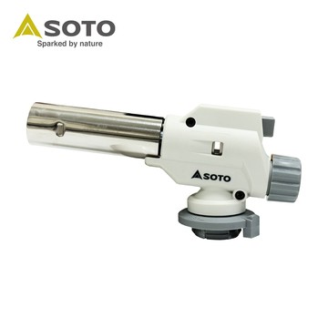 日本SOTO 日製料理/烘焙用抗菌溫控瓦斯噴槍KC-701(附底座) 可倒噴