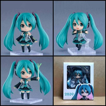 E哥❤現貨Q版粘土人2839#初音 可動換臉公仔盒裝 可愛桌面手辦擺件模型預售