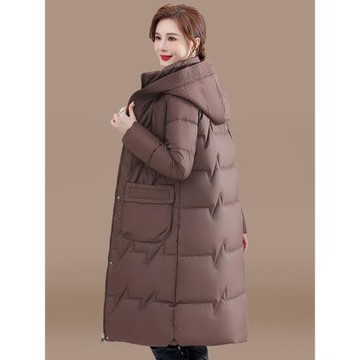 媽媽冬季外套長款羽絨棉服2025新款中年女棉襖中老年人秋冬裝棉衣