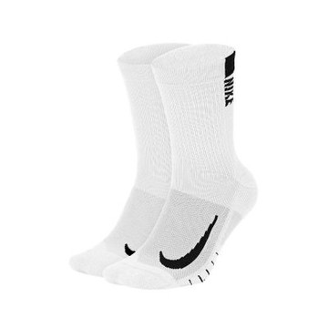 NIKE 男女運動踝襪-二雙入-DRI-FIT 襪子 訓練 慢跑 SX7554-100 白黑