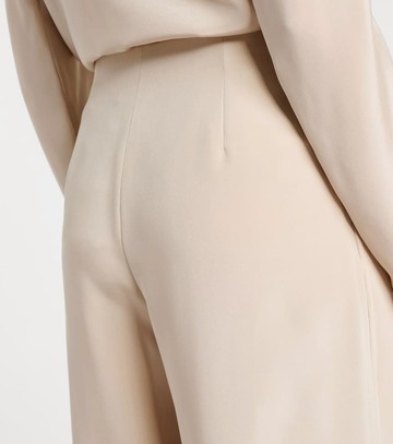Max Mara Palude pleated silk-blend wide-leg pants