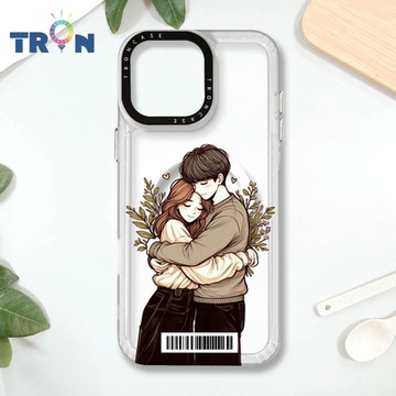 TRON IPHONE 16 PRO MAX 情侶深情擁抱透明系列 防摔 MAGSAFE 磁吸 太空載具殼 透白 手機殼
