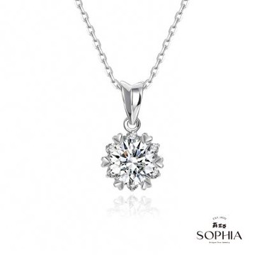 SOPHIA 蘇菲亞珠寶 - 費洛拉 1.00克拉 F/VVS1 PT950鉑金 鑽石項墜