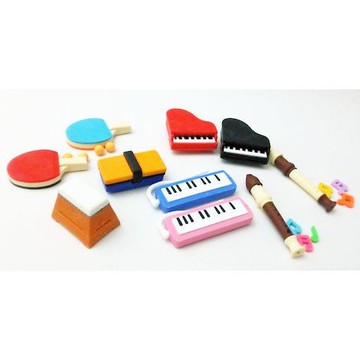 【CHL】IWAKO 青春 回憶 校園 口風琴 直笛 跳箱 桌球 鋼琴 板擦 校園系列 橡皮擦 單個