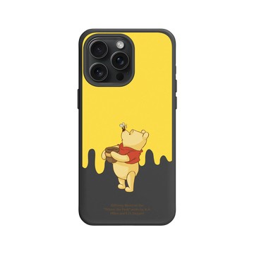iPhone 15 Pro Max SolidX 黑 - 迪士尼-小熊維尼 Disney Winnie The Pooh - 小熊維尼與蜂蜜