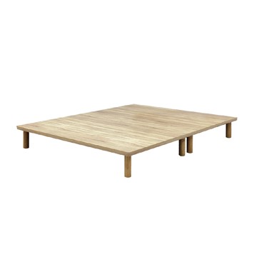 【UHO】5尺雙人木心板加高床底-20公分腳 DA010-20(運費另計)