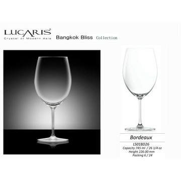 LUCARIS 無鉛水晶紅酒杯 745cc 6入組 曼谷系列 波爾多 紅酒杯 金益合玻璃器皿