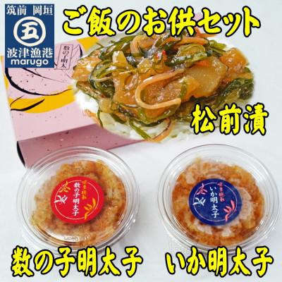 ふるさと納税 岡垣町 ご飯のお供　数の子明太110gいか明太110g数の子松前漬400g岡垣